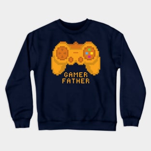 Gamer Father Golden Edition Joystick Crewneck Sweatshirt